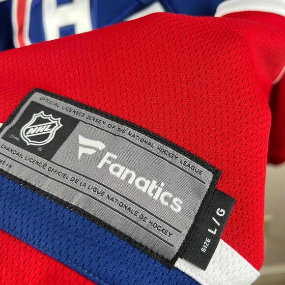 Montreal Canadiens Fanatics Breakaway Jersey Men’s L 2025 Blank Home NHL Red - Picture 6 of 8